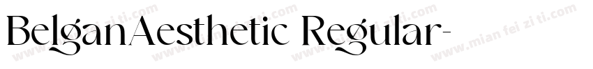 BelganAesthetic Regular字体转换